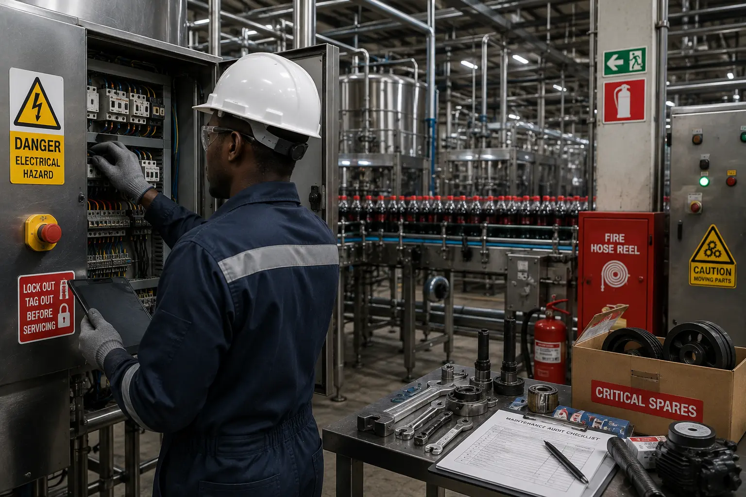 Coca-Cola Beverages Africa plant maintenance visual