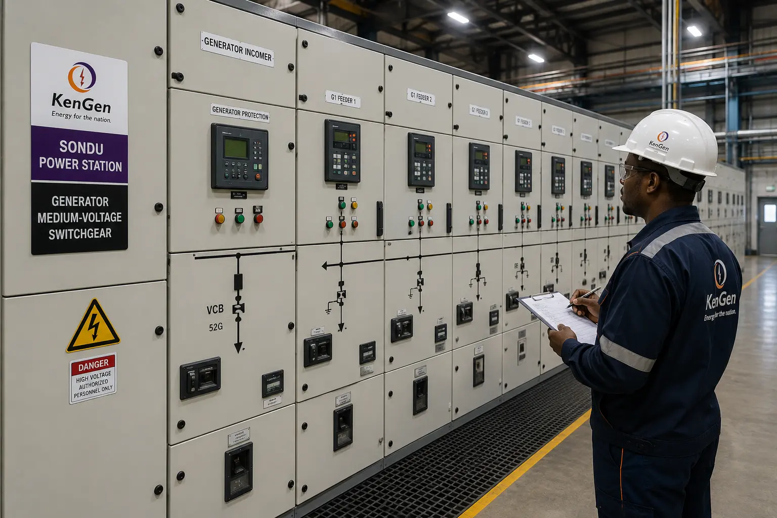 KenGen Sondu MV switchgear visual